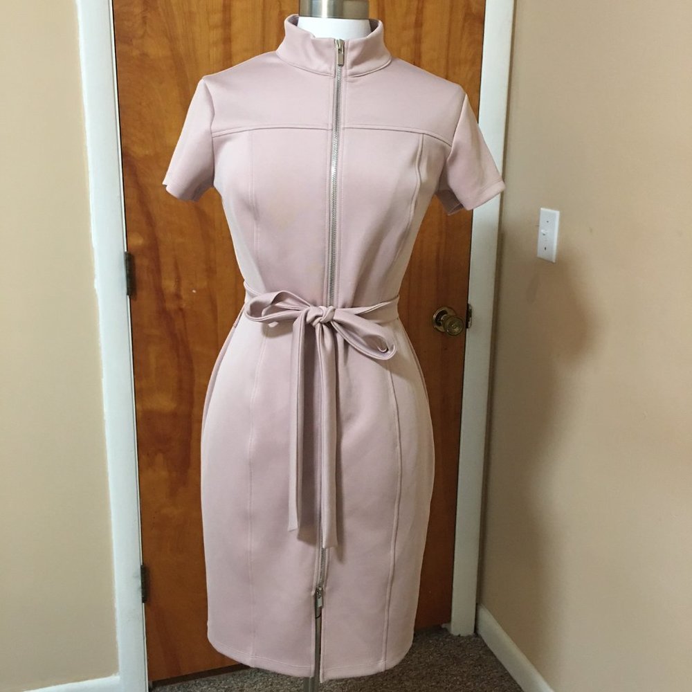 Kate and Lily Zip Up Blush Dress